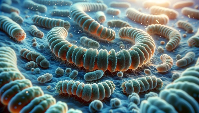 A microscopic view of digestive parasites, representing the issue of digestive parasites in kittens. 