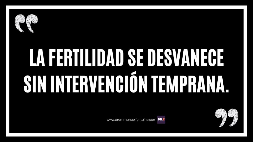 La fertilidad se desvanece sin intervención temprana.