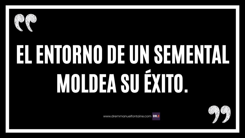El entorno de un semental moldea su éxito.