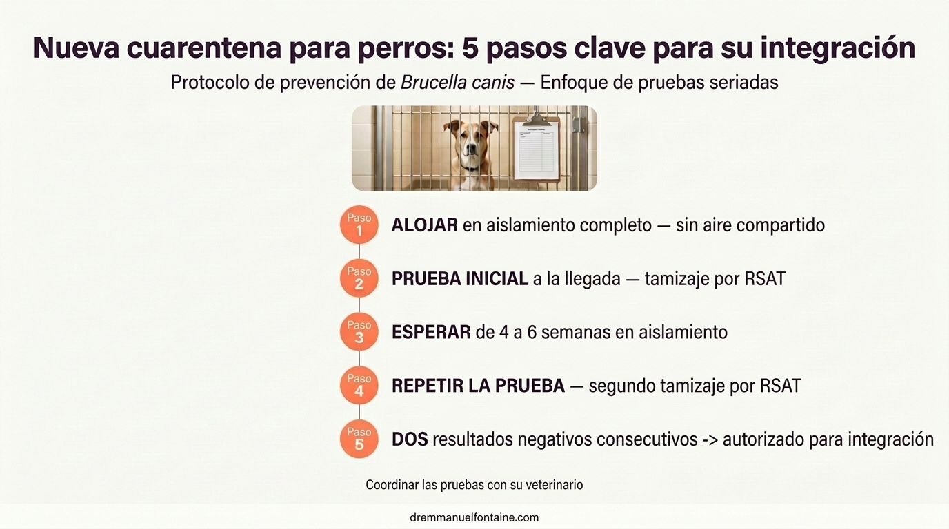 Protocolo de cuarentena para perro nuevo - Prevención de brucelosis - Dr. Emmanuel Fontaine