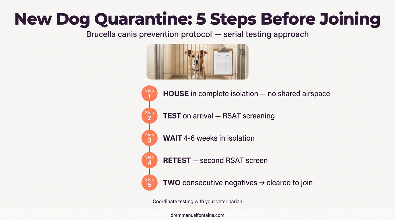 New Dog Quarantine Protocol for Brucellosis Prevention - Dr. Emmanuel Fontaine