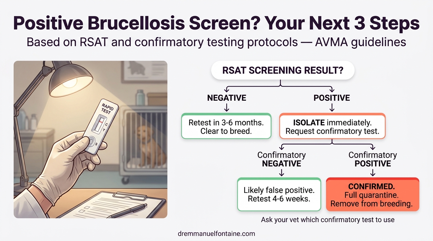 Canine Brucellosis Positive Screen Testing Decision Tree - Dr. Emmanuel Fontaine