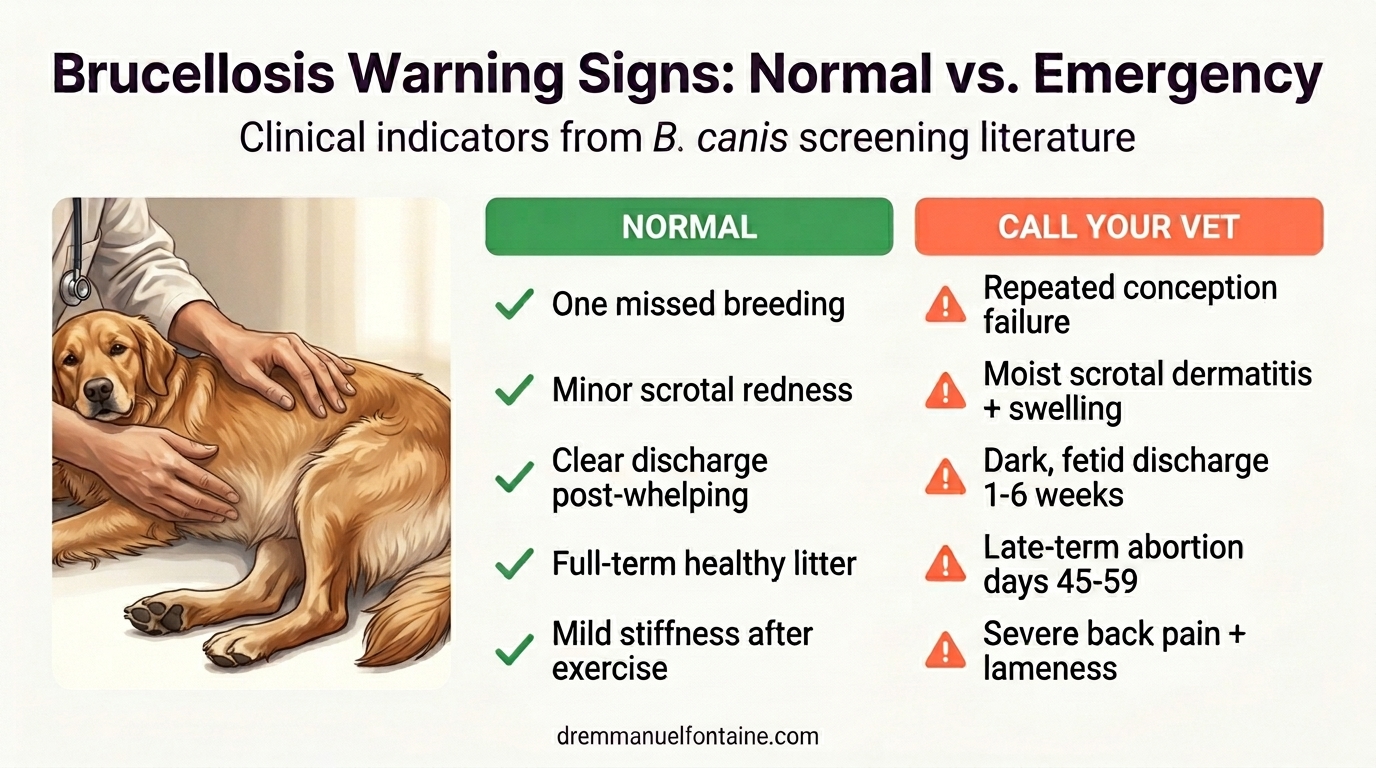 Canine Brucellosis Warning Signs: Normal vs Emergency - Dr. Emmanuel Fontaine