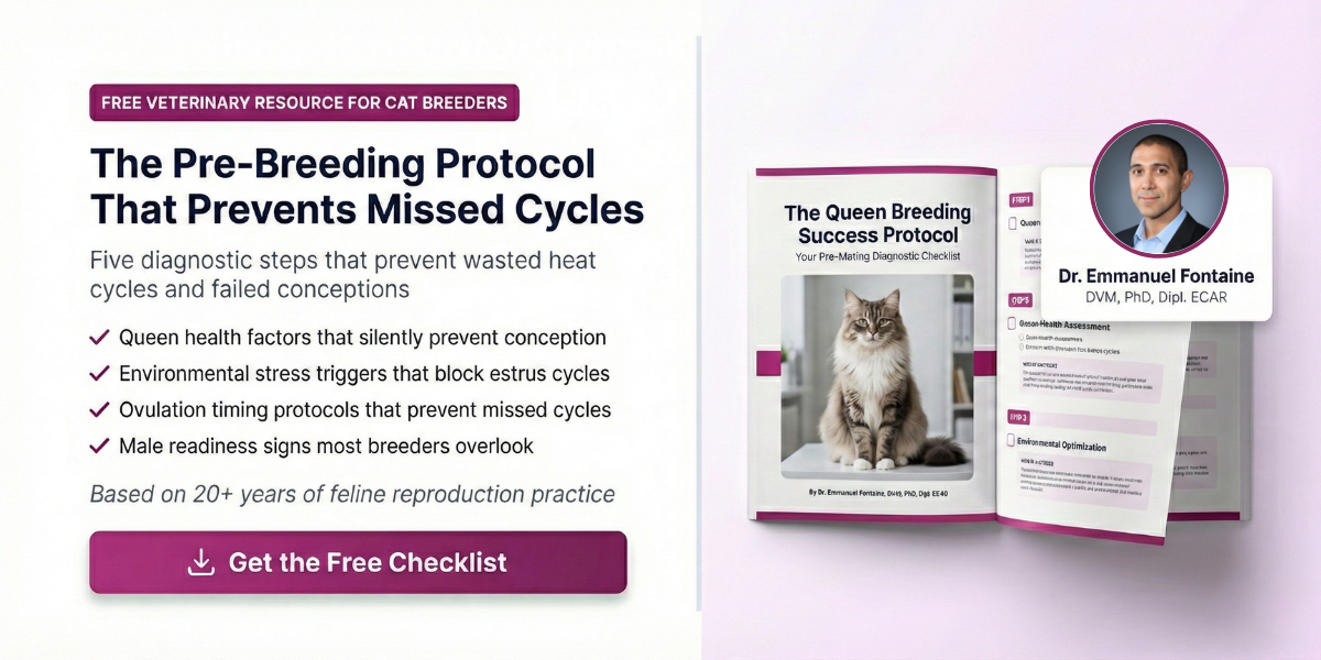 Cat Queen Pre-Breeding Protocol Free Guide - Dr. Emmanuel Fontaine