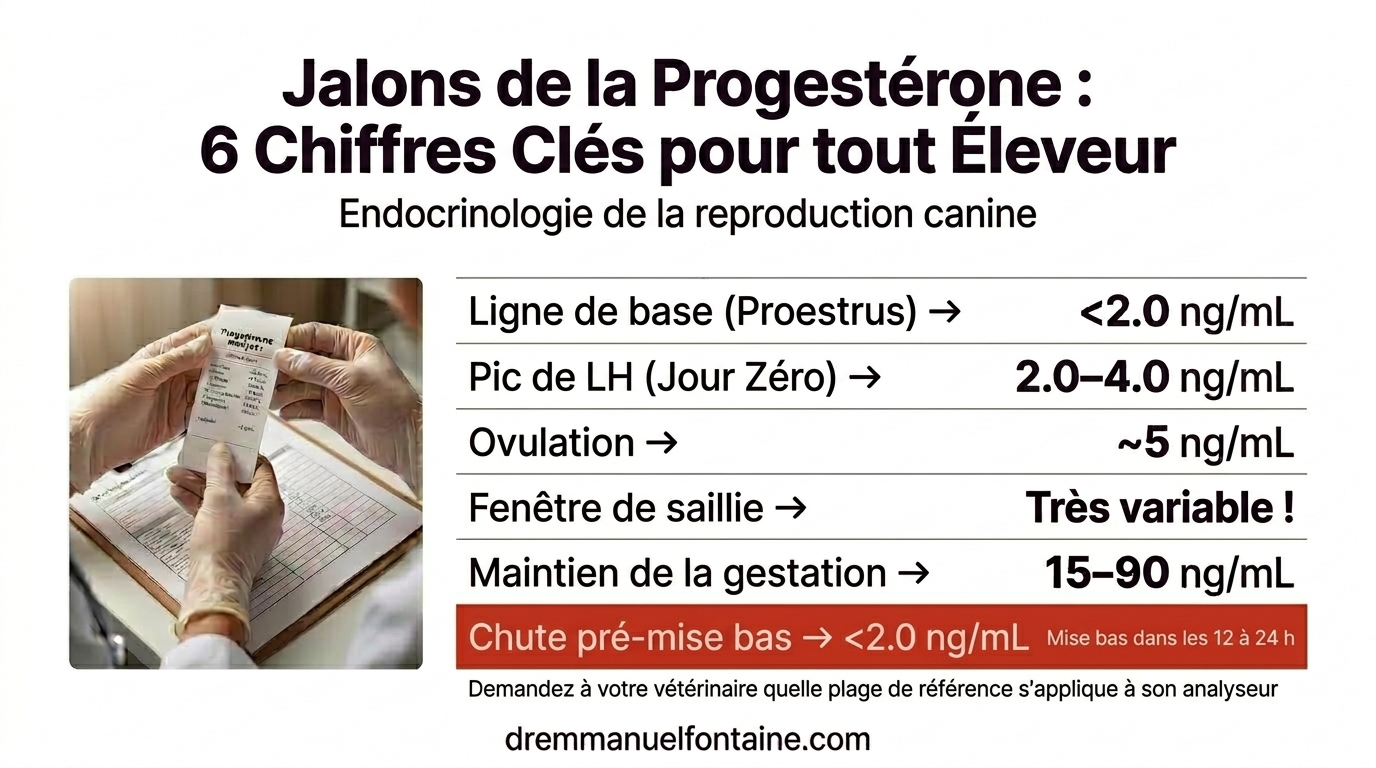 Feuille de suivi d'ovulation - normal vs consultation vétérinaire