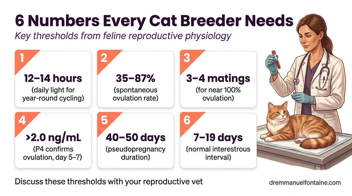 Queen estrus 6 fertility numbers for cat breeders