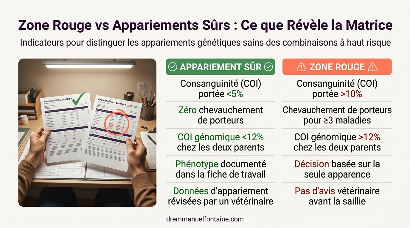 Infographic Safe Zone vs Red Zone Indicators