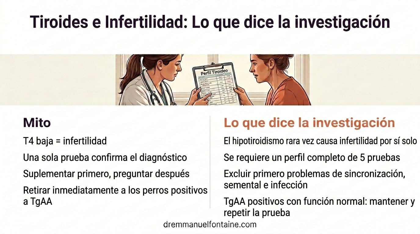 Hipotiroidismo en perros reproductores mito frente a investigación