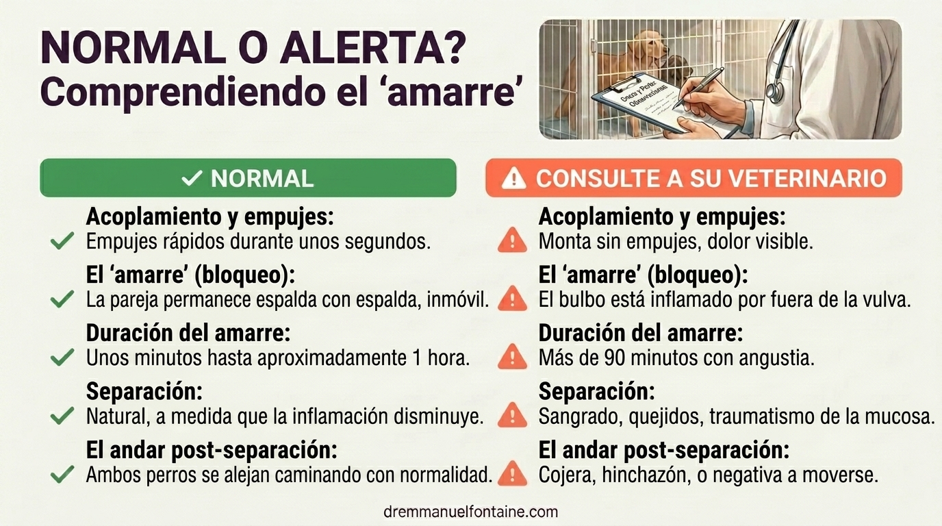 Normal o senal de alarma? Leer la monta - infografia por Dr. Emmanuel Fontaine