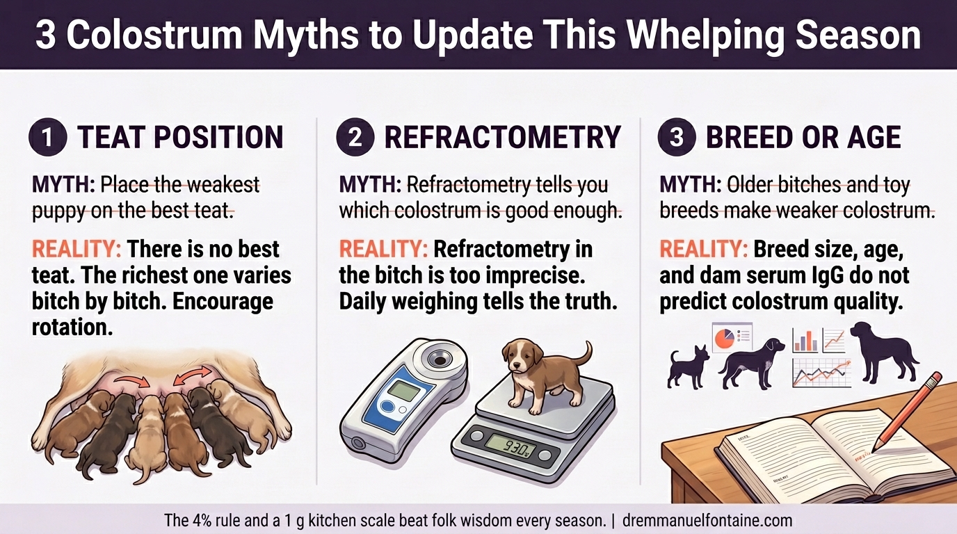 3 Colostrum Myths to Update This Whelping Season