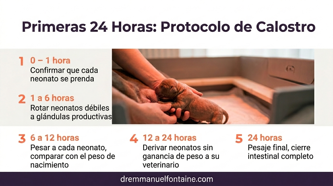 Protocolo de calostro de las primeras 24 horas: lista de verificación en 5 pasos para cada neonato en la caja de parto
