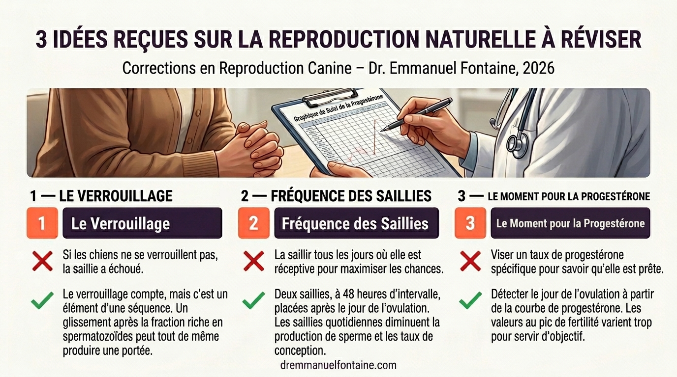 Saillie naturelle : 3 croyances a mettre a jour - infographie par Dr Emmanuel Fontaine