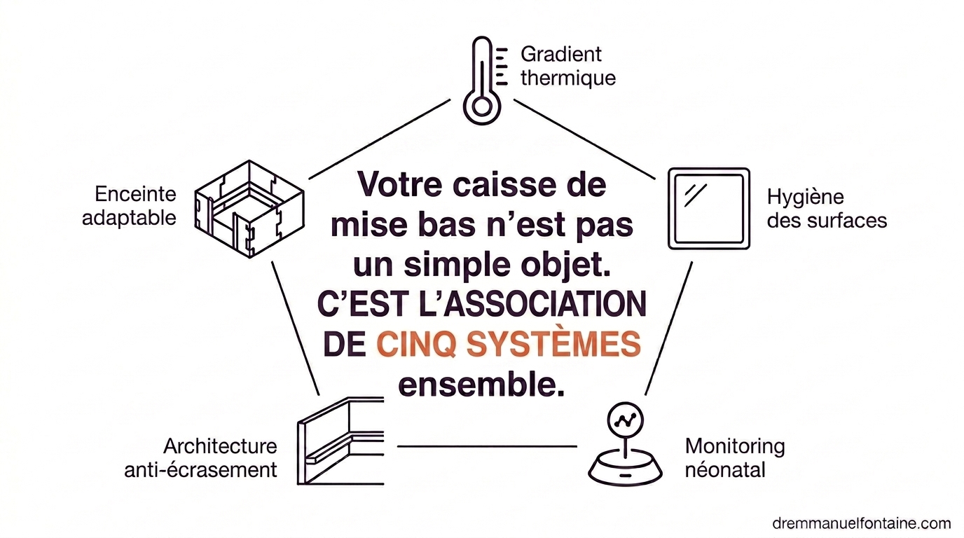 Comment EZwhelp réunit les cinq systèmes de la caisse de mise bas en un seul cadre