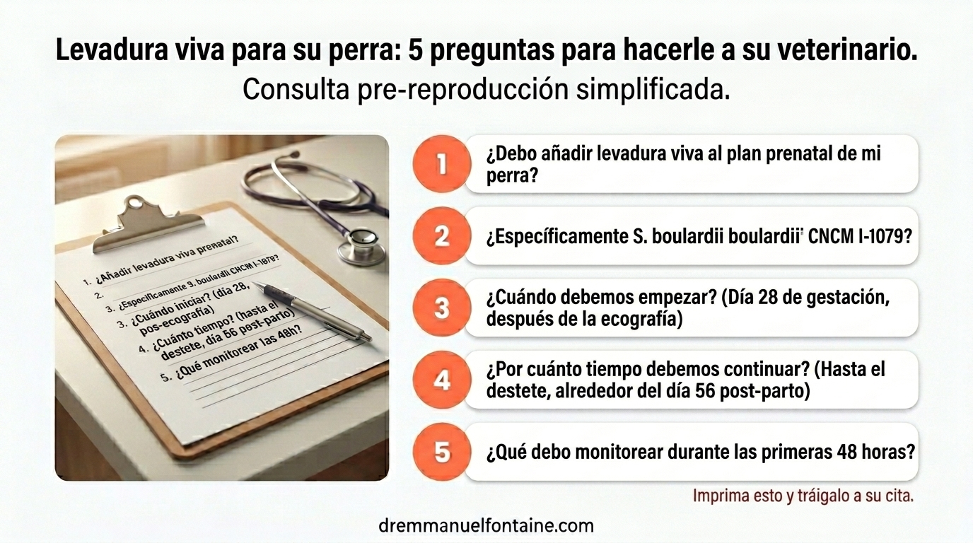 Levadura Viva Materna: 5 preguntas para tu veterinario