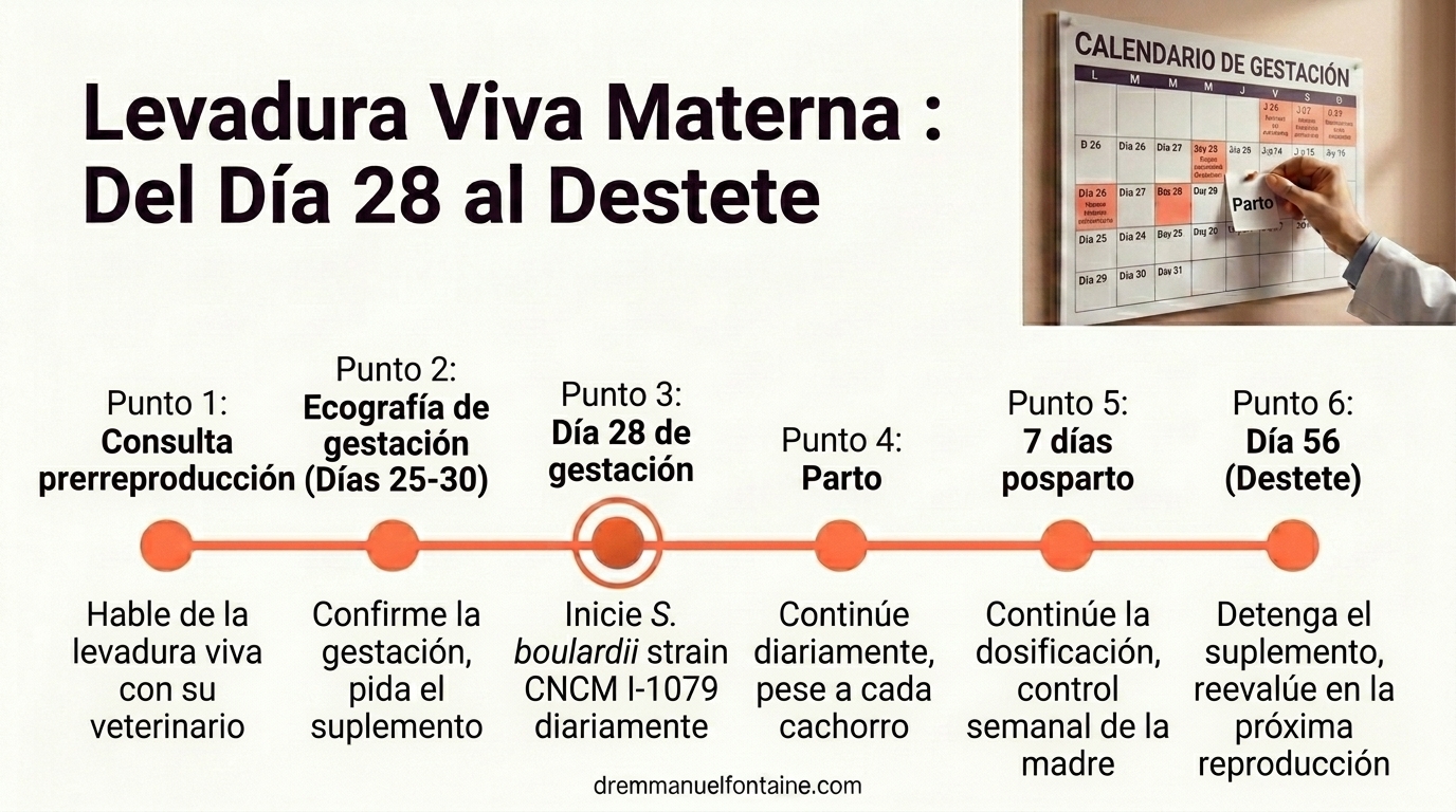 Levadura Viva Materna: cronología día 28 al destete