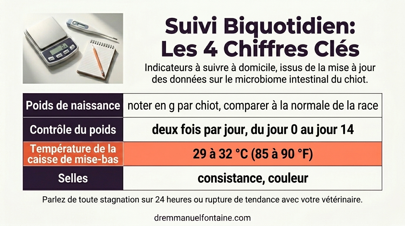 Suivi biquotidien des 4 chiffres infographie