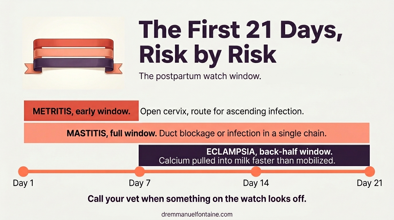 Why the first three weeks are the active risk window